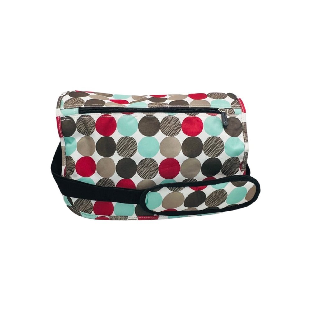 EastWest Diaper/Tote Bag Multicolor Polka Dot Design EUC
